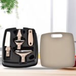 Stainless Steel Cutter Set Three Piece Set Wheat Straw - Image 4