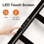 SIOYIE Towel Warmer Bathroom Wall Mounted 6 Bars Electric Towel Drying - Image 7