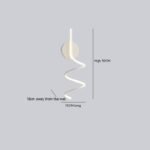 Wall Lamp Minimalist Line Bedroom Bedside Lamp - Image 6