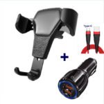 Leather grain gravity mobile phone car holder - Image 5