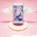 Universal Colorful LED Angel Wings Qi Wireless Charger Charge Dock For Mobile Phone Fast Charger - Image 5