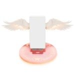 Universal Colorful LED Angel Wings Qi Wireless Charger Charge Dock For Mobile Phone Fast Charger - Image 2