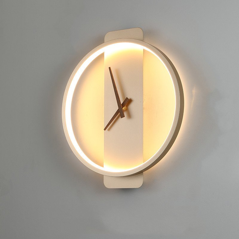 1622877271024.jpg Nordic Wall Lamp Bedroom Bedside Lamp Clock Modeling Lamp - Image 1
