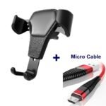 Leather grain gravity mobile phone car holder - Image 3