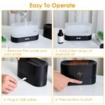 120ml Cool Mist Humidifier Ultrasonic Aroma Essential Oil Diffuser With Soothing sound - Image 9