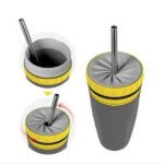 Tumbler Straw Sippy Water Bottles Portable For Children Adults - Image 2