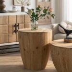 Vintage Style Bucket Shaped Coffee Table Set For Office - Image 2
