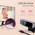 1Pc FHD 1080P Webcam USB PC Computer Webcam Auto Focus With Microphone - Image 2
