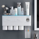Hanging Magnetic Toothbrush Holder Single Drawer