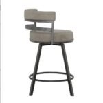 Gene - Swivel Counter Stool - Dark Gray - Image 5