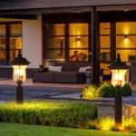 Vintage Outdoor Light Pole Lights, Waterproof Garden Patio Lights, Walkway - Image 8