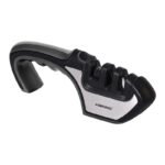 A Four-in-one Family Uses A Sharpener To Sharpen A Kitchen Knife - Image 5