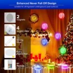 SANSI IP68 Waterproof RGB Pool Light, Summer Rechargeable 20Hrs - Image 10