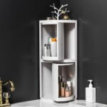 Rotatable Bathroom Makeup Organizer Corner