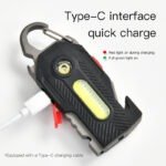 Multifunctional Charging Emergency Light Convenient Keychain Work Light COB - Image 4