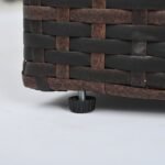 Patio Furniture, Outdoor Furniture, Seasonal PE Wicker Furniture, 5 Set Wicker Furniture With Temper - Image 4