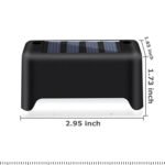 4 Solar LED Bright Deck Lights Outdoor Garden - Image 2