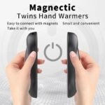 10000 MAh Portable Charger 2 In 1 Magnetic Hand Warmer - Image 2
