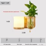 Simple Wooden Wall Lamp Bedroom Bedside Lamp - Image 9