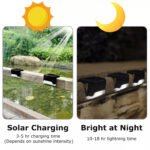 4 Solar LED Bright Deck Lights Outdoor Garden - Image 7