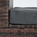 Patio Furniture, Outdoor Furniture, Seasonal PE Wicker Furniture, 5 Set Wicker Furniture With Temper - Image 9