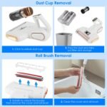 Bed Vacuum | Vacuums With Ultrasonic | UVC Light |  Brushroll Rotation - Image 4