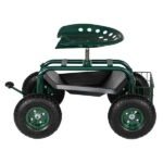 Deep Green Short Handle Garden Seat Car - Image 8