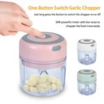 Mini Electric Garlic Chopper 8.45OZ Cordless - Image 5