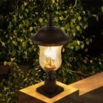 Vintage Outdoor Light Pole Lights, Waterproof Garden Patio Lights, Walkway