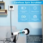 1Pc Electric Spin Scrubber Cordless Rechargeable Telescopic Cleaning Brush - Image 6