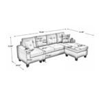 Fabric Sectional Sofa - Image 4