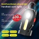 Multifunctional Charging Emergency Light Convenient Keychain Work Light COB - Image 6