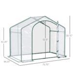 Portable Walk-in Steel Frame Garden Greenhouse - Image 8