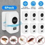 6-Pack Ultrasonic Insect Repellent - Dual Sound-Wave Tech