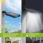 Solar Powered Wall Lights Outdoor Beads Motion Sensor Lamp - Image 3
