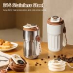 Smart Digital Thermal Bottle Portable Coffee  Flasks 450ml