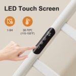 SIOYIE Towel Warmer Bathroom Wall Mounted 6 Bars Electric Towel Drying - Image 2