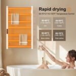 SIOYIE Towel Warmer Bathroom Wall Mounted 6 Bars Electric Towel Drying - Image 7