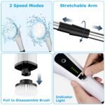 1Pc Electric Spin Scrubber Cordless Rechargeable Telescopic Cleaning Brush - Image 2