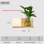 Simple Wooden Wall Lamp Bedroom Bedside Lamp - Image 4