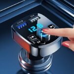 Wireless Car Bluetooth FM Transmitter MP3 Audio USB Charger Adapter Handsfree - Image 5