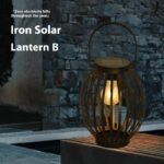 Solar Iron Lamp Outdoor Yard Lamp Garden Lawn Lamp - Image 4