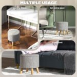 Round Ottoman Stool With Storage - Image 6