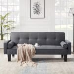 Fabric Sofa, Medieval Love Seat Sofa Furniture, With Pillows