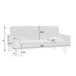 Fabric Sofa, Medieval Love Seat Sofa Furniture, With Pillows - Image 3