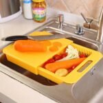 Multifunction Kitchen Chopping Blocks Sinks Drain Basket Cutting - Image 5