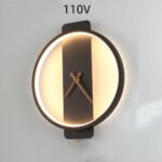Nordic Wall Lamp Bedroom Bedside Lamp Clock Modeling Lamp - Image 9