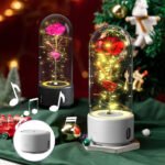 2-in-1 LED Rose Lamp with Bluetooth Speaker – Romantic Gift Night Light