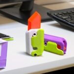 3D Printed Gravity Jumping Radish Toy – Mini Decompression Fidget Pendant - Image 10