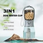 3-in-1 Portable Dog Water Bottle – Food Container & Waste Bag Dispenser - Image 3